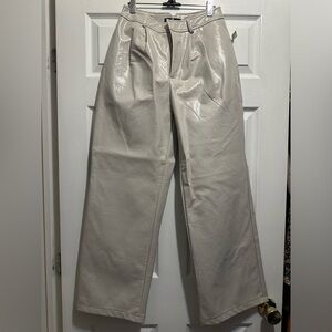 7 For All Mankind Faux Leather Trousers & Vest